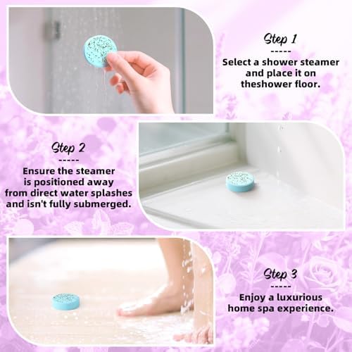 Shower Steamers Aromatherapy -8 Pack Gifts for Women Shower Bombs Tablets,Self Care Relaxation Home SPA ，Christmas Stocking Stuffers Gifts for Women Adults Her Mom Him Men with Natural Essential Oils - Image 6