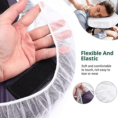 100PCS Disposable Fitted Face Cradle Covers, Soft Massage Face Covers - Image 6