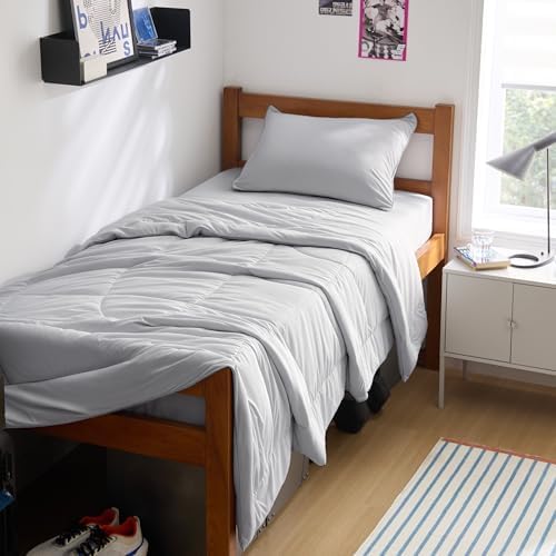 Bedsure Cooling Comforter Twin XL - Cooling Blankets for Hot Sleepers, Lightweight Comforter for Summer with Dual-Sided Cool Tech, Soft Breathable Cold Blanket for Sleeping, Grey, 68x92 Inches by Unknown