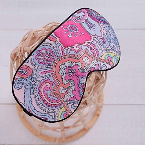 Maxfeel 100% Pure Silk Eye Mask - Sleep Eye Cover in Printed Colors (#12) - Image 5