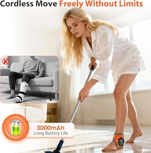 Ankle Massager with Heat for Neuropathy Plantar Fasciitis Pain Relief - Image 5