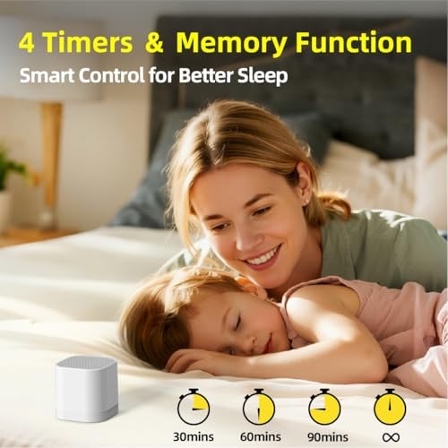 SleeZOO Portable Sound Machine for Sleep Mini White Noise Machine for Baby Kids Adults with 30 Soothing Sounds 4 Timers 32 Volume Levels Memory Function Sleep Machine for Travel Camping Home Office - Image 6