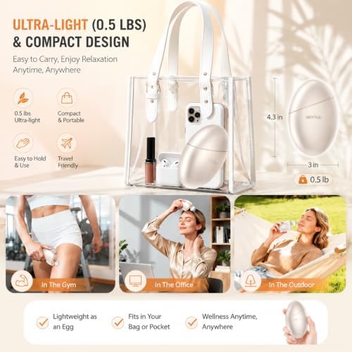 Mini Massage Gun,Designed by Japanese Experts,3-Pin Retractable Head (For Face & Scalp) + Round Head (For Muscle Groups),Percussion Deep Tissue Massage,4 Speed Settings,0.5lb,for Home/Gym,Ideal Gift - Image 2