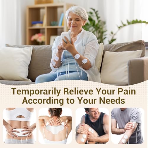 Comfytemp TENS Unit with Specialized Pads for Lower Back & Neck Shoulder Pain Relief, Easy-to-Use TENS Unit Muscle Stimulator with Large Display, Portable Dual Channel TENS Machine with Carrying Case - Image 2