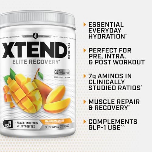 Xtend Original BCAA Powder with Zero Sugar, Mango Madness, 30 Servings - Image 4
