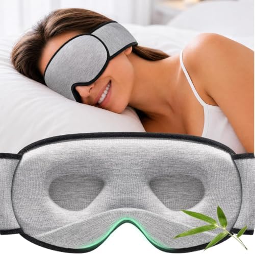 YFONG Sleep Mask for Side Sleeper Women Men, Soft Breathable Bamboo Viscose by YFONG