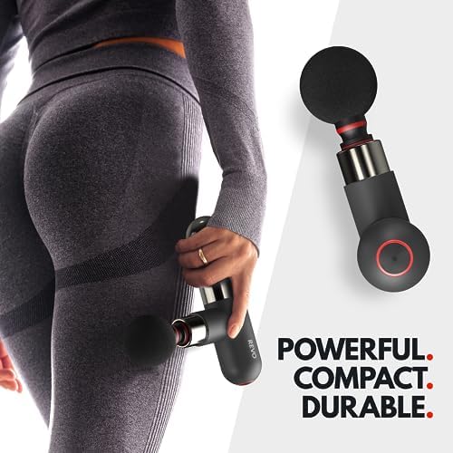 The Pill by REVO - Handheld Deep Tissue Electric Massage Gun with 4 Attachments - Powerful, Sleek, Ergonomic, Lightweight - Compact and Easy to Hold Percussion Muscle Massager - Image 4