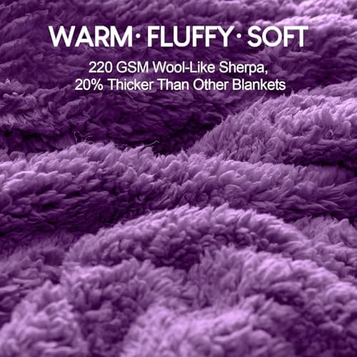 Cottonblue Weighted Blanket 15lbs Queen Size 60x80 inches Soft Sherpa Plush - Image 4