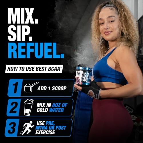 BPI Sports Best BCAA Powder – Muscle Recovery Support, Grape, 30 Servings - Image 4