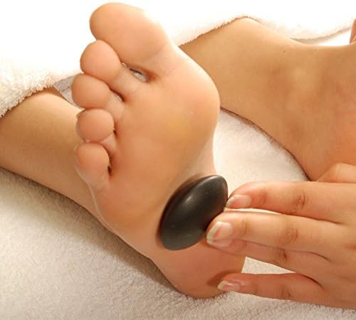 Master Massage Contour Shape Malteser Balsalt Stone for Hot Stone Massage 10 Piece Pack, 1count- Black Lava Hot Stones in Unique Dish - Image 2