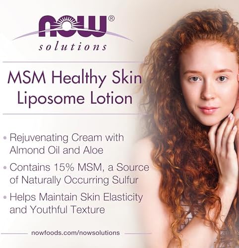 NOW Solutions, MSM Healthy Skin Liposome Lotion, Rejuvenating, 8 fl. oz - Image 3