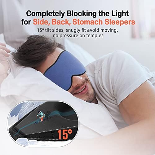 LitBear Sleep Mask for Side Sleeper Women Men, Eye Mask for Sleeping - Image 2