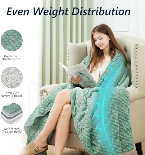 Mr. Sandman Weighted Blankets for Adults, Queen Size 80 x 87 Inches, 25lbs - Image 4