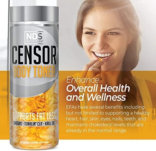 Censor NDS Nutrition CLA Fat Loss and Body Toner Formula - 180 Softgels - Image 5