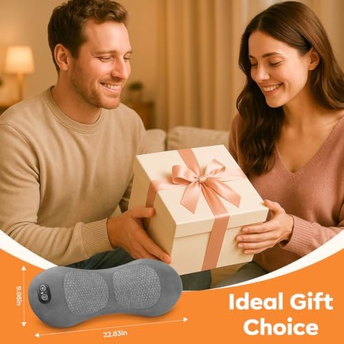 3-in-1 Back Massager with Heat, Shiatsu Vibration & Lumbar Traction – Deep Tissue Pain Relief for Home Office Car – Corded Electric Gift - Image 7