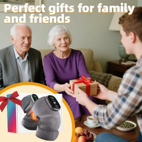 Cordless Heated Knee Massager with Vibration, 3-in-1 Wearable Heating Wrap for Knees, Elbows & Shoulders, Joint Pain Relief, Circulation & Muscle Recovery (Single) - Image 6