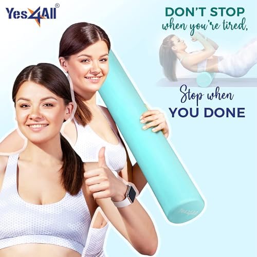 Yes4All EVA Firm Foam Roller for Back - Round Back Roller for Exercise, Yoga & Pilates 12/18/24/36 inch - Image 5