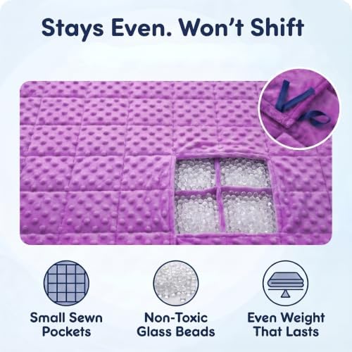 hazli Super-Soft Kids Weighted Blanket 7 Pounds - Easy to Clean, Washable Minky Cover - 41x60 Inches Child Heavy Blanket for Girls and Boys Small - Image 3