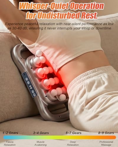 Upgrade 28 Head Massage Gun Set, Handheld Body Deep Tissue Massager with 9 Modes &9 Levels, Muscle Pain Relief Percussion Massage Gun for Back/Shoulders/Legs/Waists, Gifts for Men Women - Image 7