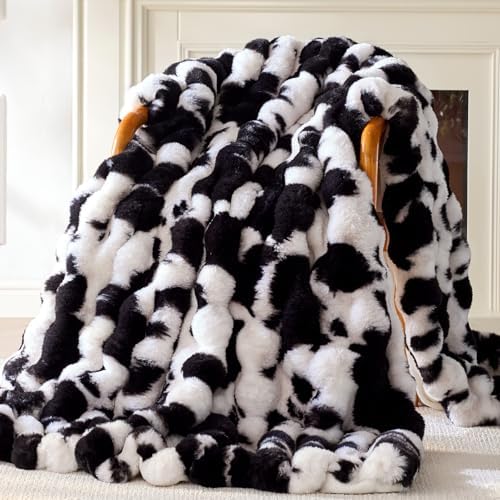 Anysay Faux Fur Throw Blanket, 1000GSM Fluffy Soft Bubble Blanket 50''*60'' by Unknown