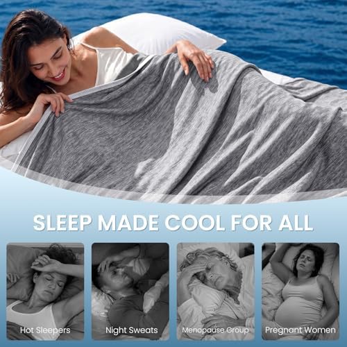 Topcee Cooling Blanket Queen Size 90"x90" for Hot Sleepers Summer Blanket - Image 4