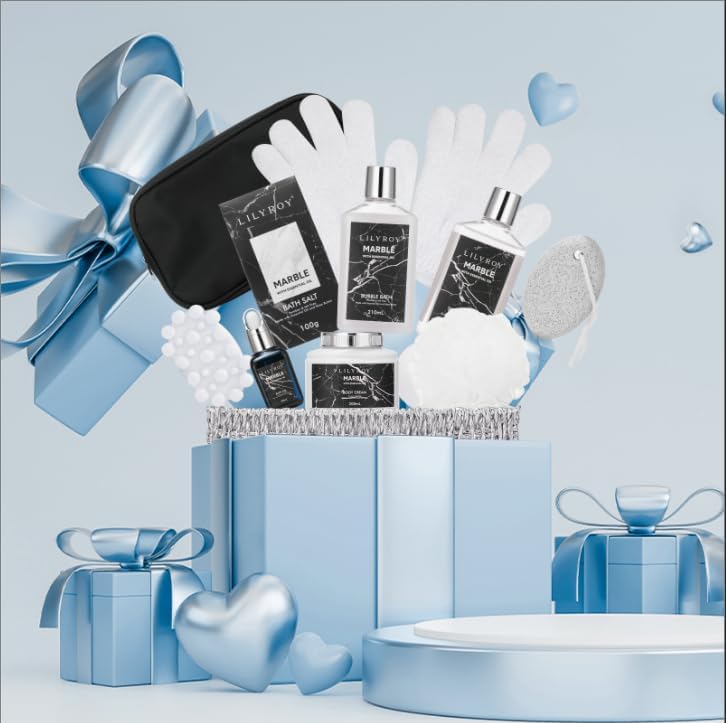 12Pcs Spa Gift Basket for Women and Men - Bath and Body Set for Christmas, Birthday, Father's Day, Mother's Day - Spa Kit for Mom - Image 2