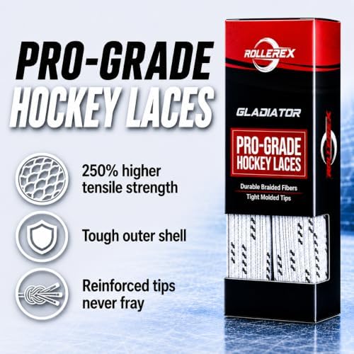 Rollerex Gladiator Waxed Skate Laces (Multiple Size & Color Options) - Quad, Ice, Roller, More - Image 6