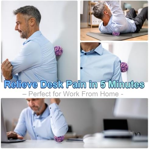 Deep Tissue Massage Ball for Exercise & Recovery - SGS Certification - Targets Back, Shoulder, Legs&Feet - Relieves Muscle Knots, Joint Pain&Tightness, Pressure Point Therapy- Myofascial Release Ball - Image 6