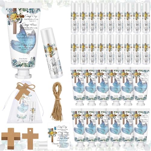 144 Pcs Blue Bible Lip Balm Hand Cream Party Favor Gifts by Heigble