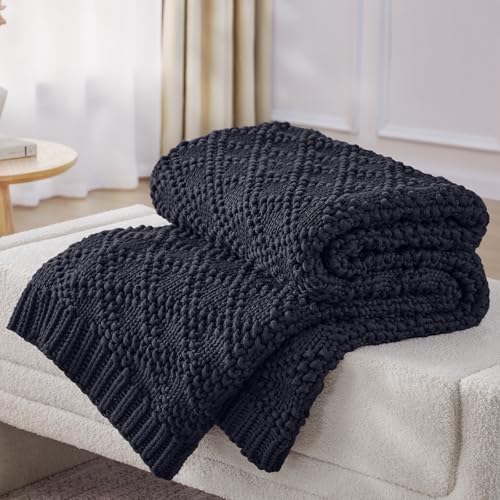 Anysay Knitted Weighted Blanket for Adult, Chunky Knit Throw 50''*60'' 5lbs by Unknown