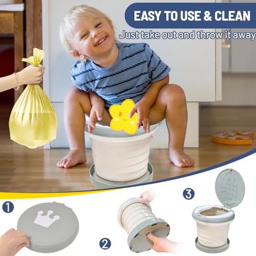 Portable Potty for Toddler,Travel Potty Seat for Toddler,Travel Toilet Kids - Image 4
