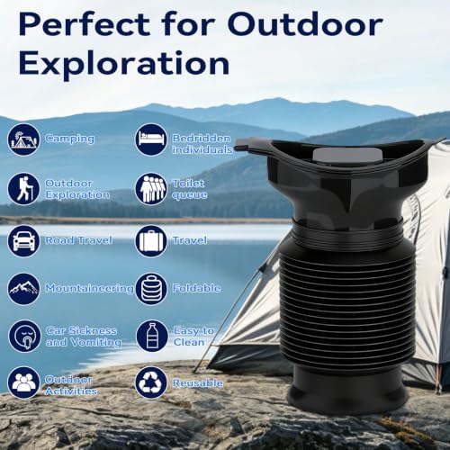 Pee Bottles for Men, 2PCS Portable Urinal Collapsable Portable Toilet 750ML - Image 4