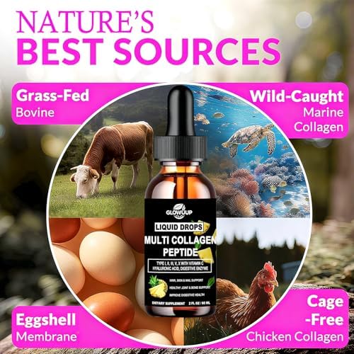 Liquid Collagen for Women Men,Multi Hydrolyzed Peptides Collagen Supplement - Image 5