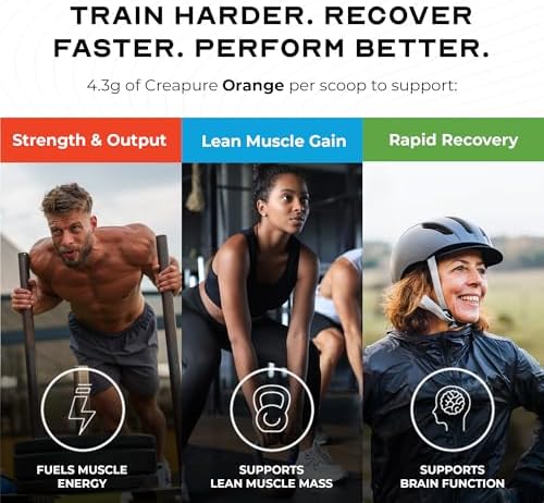 Muscle Feast Creapure Creatine Monohydrate Powder, Orange (300g) - Image 4