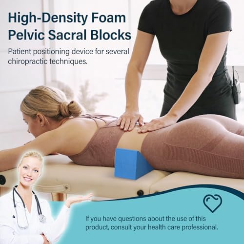 Pelvic Sacral SOT Blocks 2pcs, Chiropractic Wedge Blocks for Sacral & Pelvic Support, Dejarnette Style Chiropractor SOT Blocks Physical Therapy Wedges for HIPS - Image 3