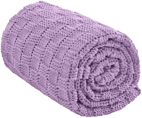 Knitted Weighted Blanket for Adult, No Beads Heavy Blanket 60"x80" 20lbs by Unknown