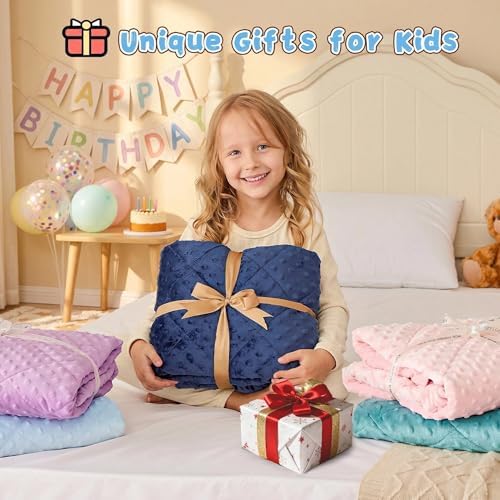 yescool Weighted Blanket Kids 5 Pounds, Minky Kids Blanket Gifts for Boys Girls, Small Weighted Throw Blankets Washable Heavy Blankets, Winter Weighted Comforter for 5 6 7 8 9 Year Old, 36 * 48in - Image 2
