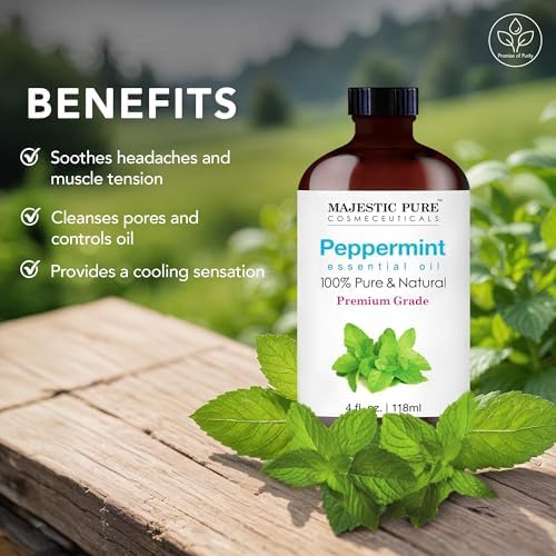 Majestic Pure Peppermint Essential Oil for Diffuser - 4 Fl Oz - Image 4
