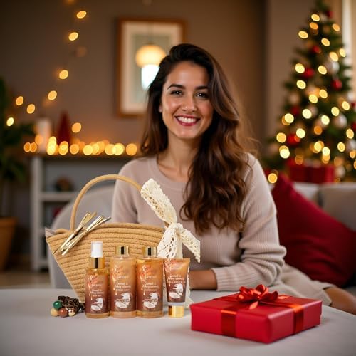 Spa Gift Set for Women, Happy Birthday Gifts for Mom Her Friend Sister Wife, Self Care Get Well Gifts with Coconut & Honey Almond Bath Set for Teengirls,Christmas Gift for Women - Image 3