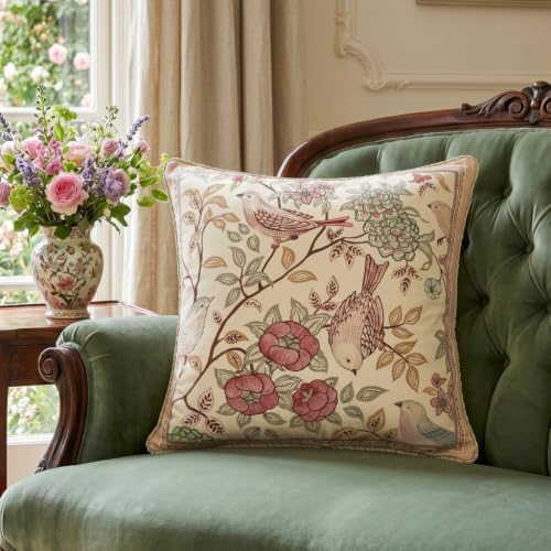 patdrea Vintage Velvet Throw Pillow Cover,Set of 2,22"x22"-Kulom A - Image 3