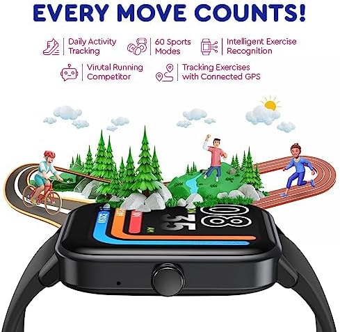 Ignite VeryFit Smart Watch for Men Women Fitness Tracker Watch (Black) - Image 6