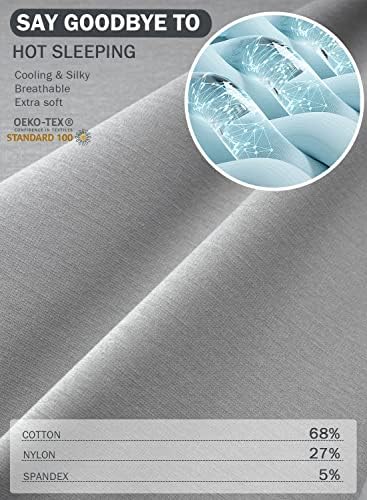 INSEN Reading Pillow, Back Pillow for Sitting in Bed and Couch, Gaming Pillow for Adults, Sit Up Support for Bed, Cooling Tencel, Grey - Image 5