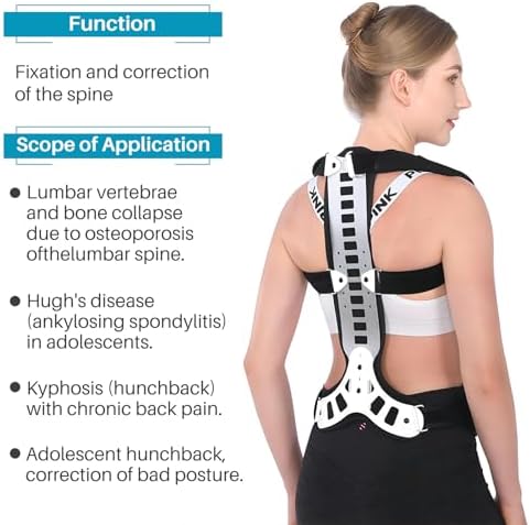 Posture Corrector Back Brace for Men & Women, Adjustable Spinal Support - Image 2