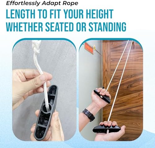 AARAM Pulley with Rope and Door Strap, Easy to Use Exercise Equipment for Frozen Shoulder and Hand/Arm Exercise Material Nylon Plastic, Smooth Action Pulley - Image 5