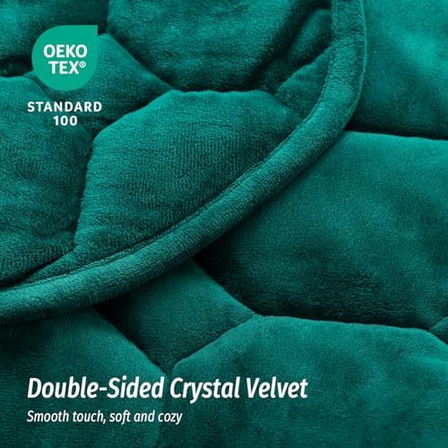 Wemore Weighted Lap Blanket 7lbs, 24"x29" Small Travel Blankets for Adults - Image 4