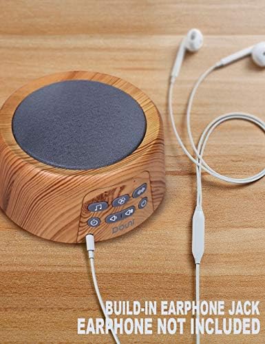 Douni Sleep Sound Machine - White Noise Machine with 27 Soothing Sounds for Sleeping & Relaxation, Timer Settings,Sleep Therapy for Families, Home,Office,Travel.Wood Grain - Image 5