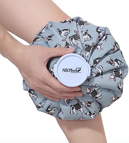 Neotech Care Ice Bag with Screw Top Lid (Blue Bulldog Design, 11 inch) by NEOtechCare