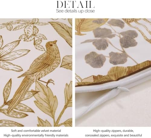 patdrea Designer French Velvet Throw Pillow Cover,18"x18"-Aviary - Image 5