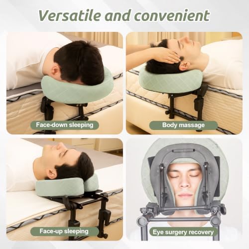 Massage Headrest for Bed, Head Holder & Face Cradle with Face Down Pillow - Image 4