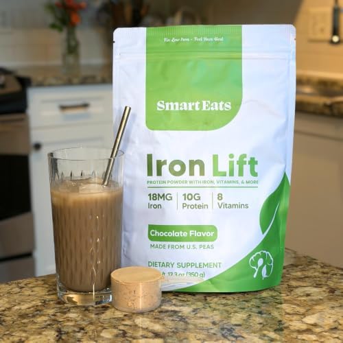 Smart Eats - Iron Powder | Highly Absorbed | Avoids Side Effects | Complete Nutrition: Protein, Vitamins, Fiber, Antioxidants | Makes Tasty Drinks & Shakes | Vegan | Chocolate Flavor | 15 Scoops - Image 3